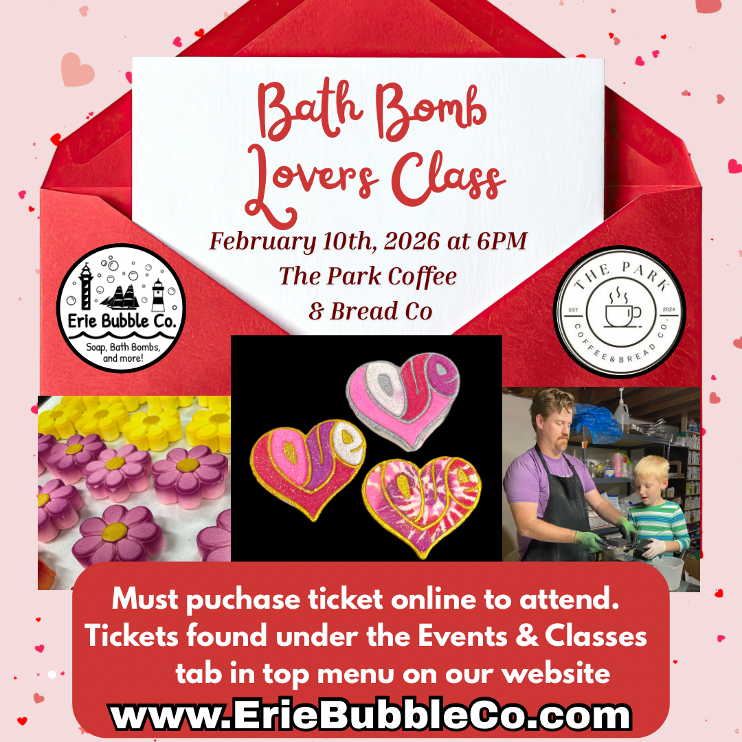 Bath Bomb Lovers Class--IN PERSON CLASS FEB 10. 2026