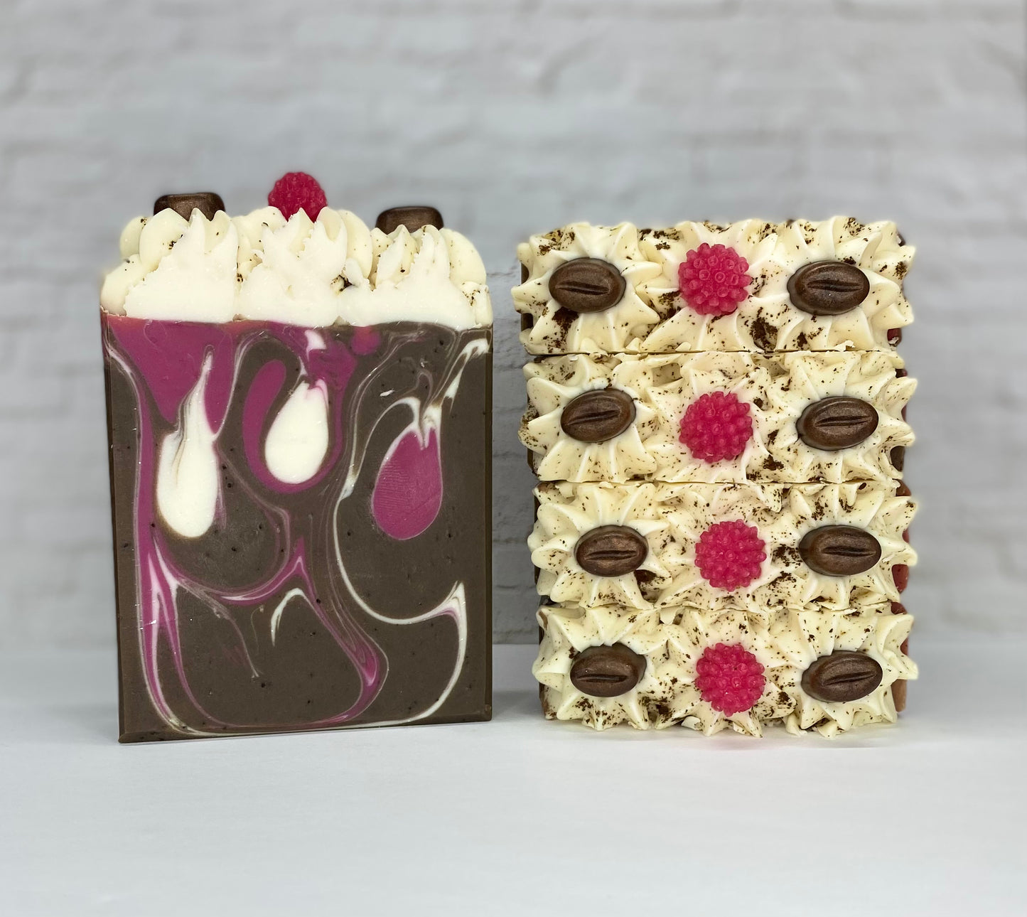 Raspberry Chocolate Coffee Soap